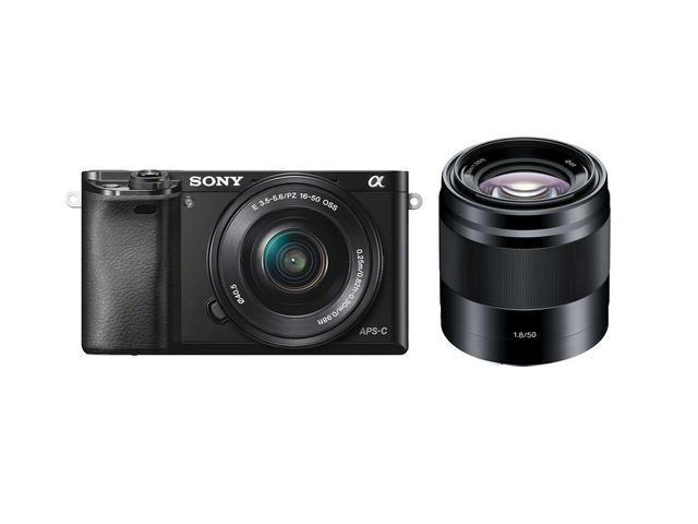 Mirrorless Sony Alpha 6000 с 16-50mm f/3.5-5.6 PZ OSS и 50mm f/1.8