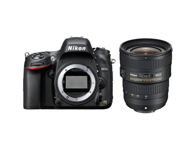 DSLR Nikon D610 с обектив 18-35mm f/3.5-4.5G ED