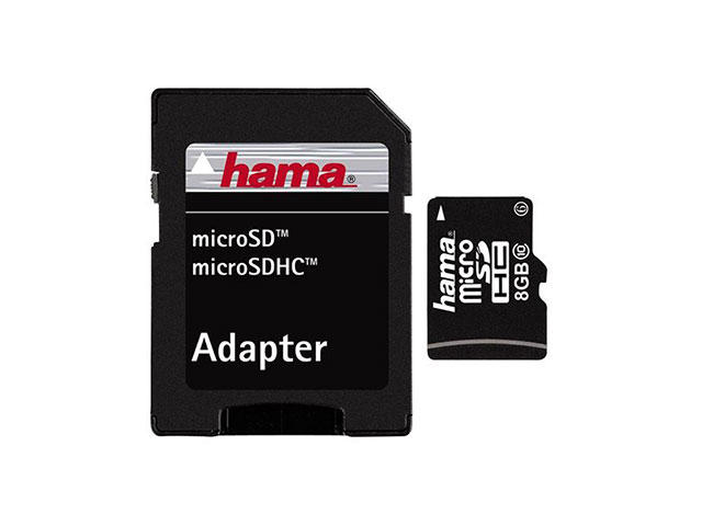 Карти памет 8GB microSDHC карта Hama Class 10