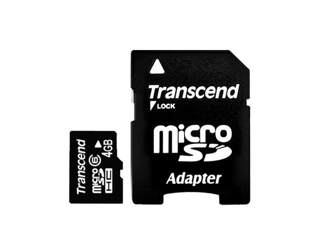 Карти памет 4GB microSD карта Transcend class 6