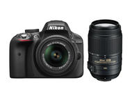 DSLR Nikon D3300 с обективи 18-55mm VR II и 55-300mm ED VR