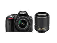 DSLR Nikon D5300 с обективи 18-55mm VR II и 55-200mm VR II